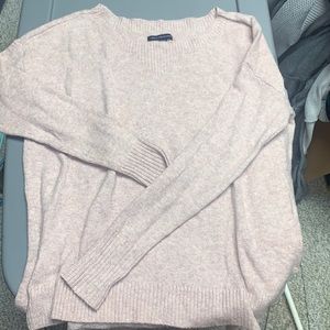 American Eagle Outfitters Pink Crew Neck Sweater